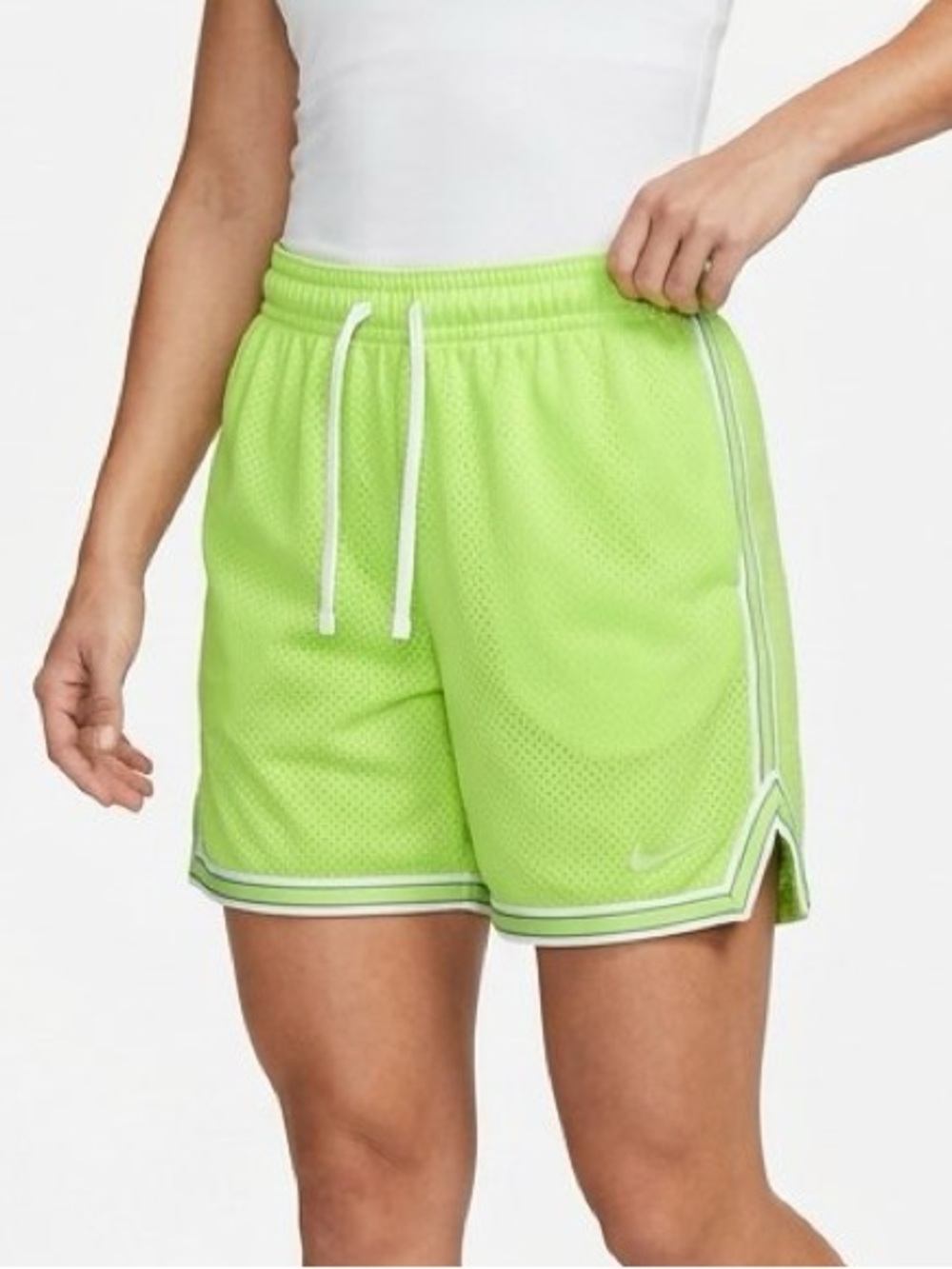 NIKE Lime Green Athletic Gym Shorts S Small $30 EUC cdw